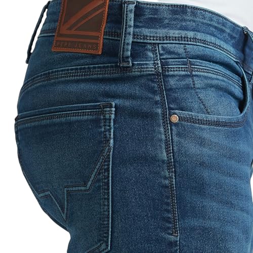 Image of Pepe Jeans Men's Regular Fit Jeans | Mid Rise | Chinox | Jeans for Man