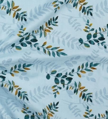 Image of Mafatlal 186 TC Metro Cotton Double Bed Bedsheet | 90x100 Inch|Soft, Breathable & Lightweight | Includes 2 Pillow Covers| Nordic Blue 1