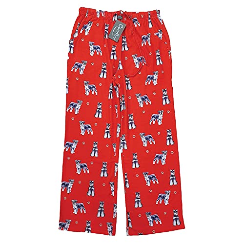 E & S Imports Women's Schnauzer Dog Lounge Pants - Pajama Pants Pajama Bottoms - Large