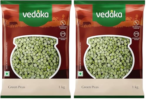 Image of Vedaka Premium Green Peas, 1kg (Pack of 2)