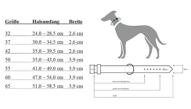 Foto 5 de 5 de Hunter - Collar de perro, marrón, 51-58,5 cm, 3,9 cm ancho