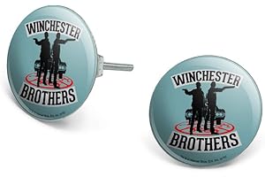 Supernatural Brothers Vintage Style Men's Supernatural Earrings, Classic TV Show Collector's Item