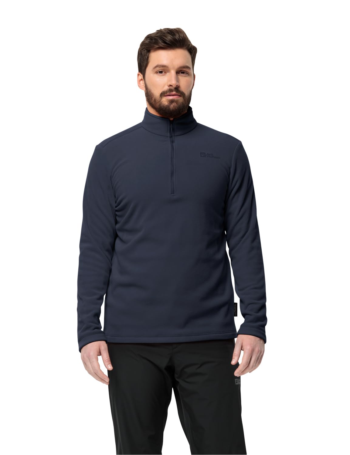 Jack Wolfskin Męski sweter Taunus Hz, niebieski (Night Blue), S