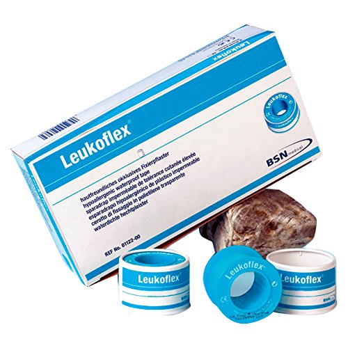 Leukofix 2132 Benda Adesiva In Pellicola Trasparente – 2,5 Cm X 5 M – Confezione Da 12 Rotoli – Strappabile A Mano E Perforata