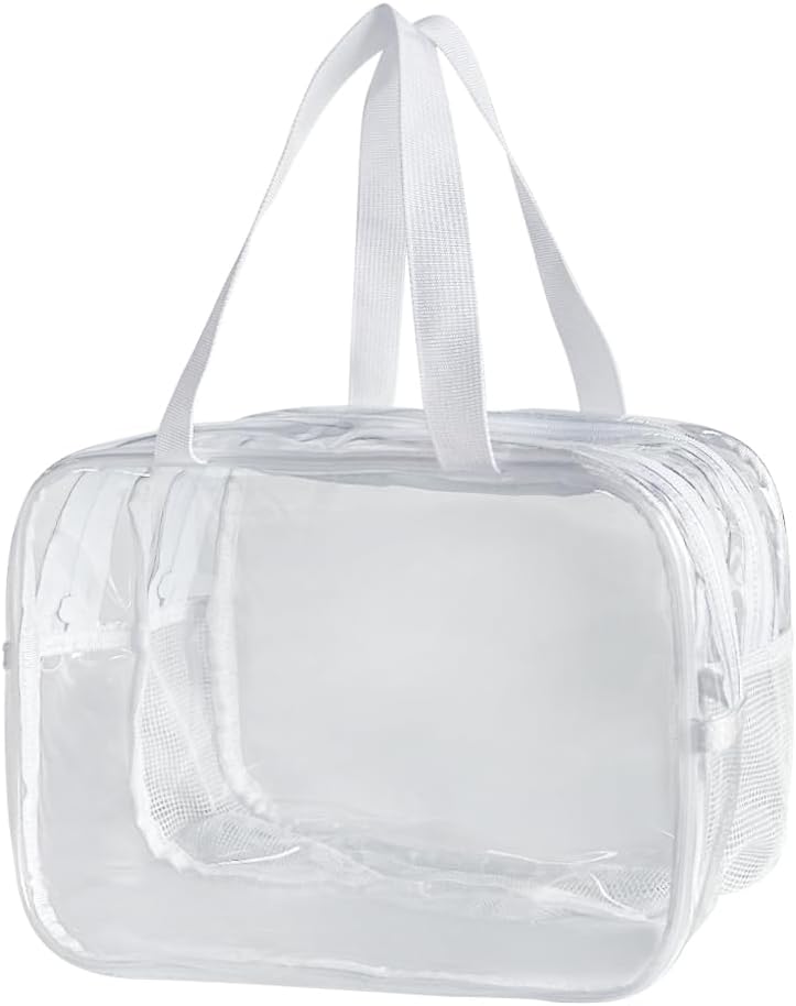 ONEART Transparent PVC Cosmetic Bag For Women Waterproof Clear Makeup Bags Beauty Case Make Up Organizer Storage Bath Toiletry Wash Bag White ONEART Transparent PVC Cosmetic Bag For Women Waterproof Clear Makeup Bags Beauty Case Make Up Organizer Storage Bath Toiletry Wash Bag White