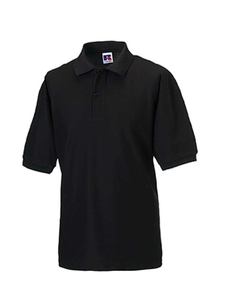 Jerzees Men's Black Polo Shirt Size 4XL