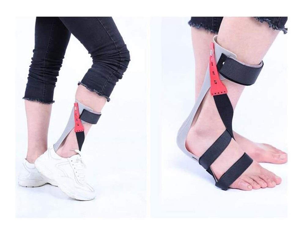 HUANGJUN Ortesis de caída Fascitis plantar Soporte de pie caído Férula Tobillo Pie Órtesis Soporte para mejorar la marcha al caminar Previene calambres Esguinces de tobillo