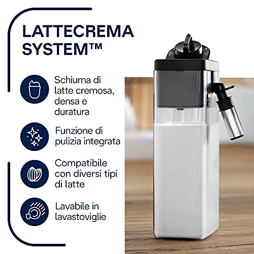 De'Longhi Dinamica Ecam 350.55.B Volautomatische Espressomachine, Met Melksysteem, Digitaal Display Met Duidelijke Tekst… - Image 8