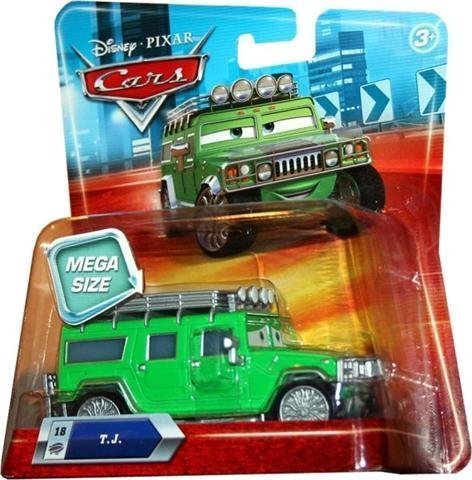Disney / Pixar CARS Movie 155 Die Cast Car Oversized Vehicle TJ the Hummer by Mattel (English Manual)