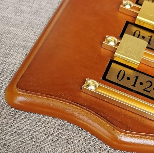 Marcador de billar para 2-4 jugadores, de madera y cobre miniatura 5