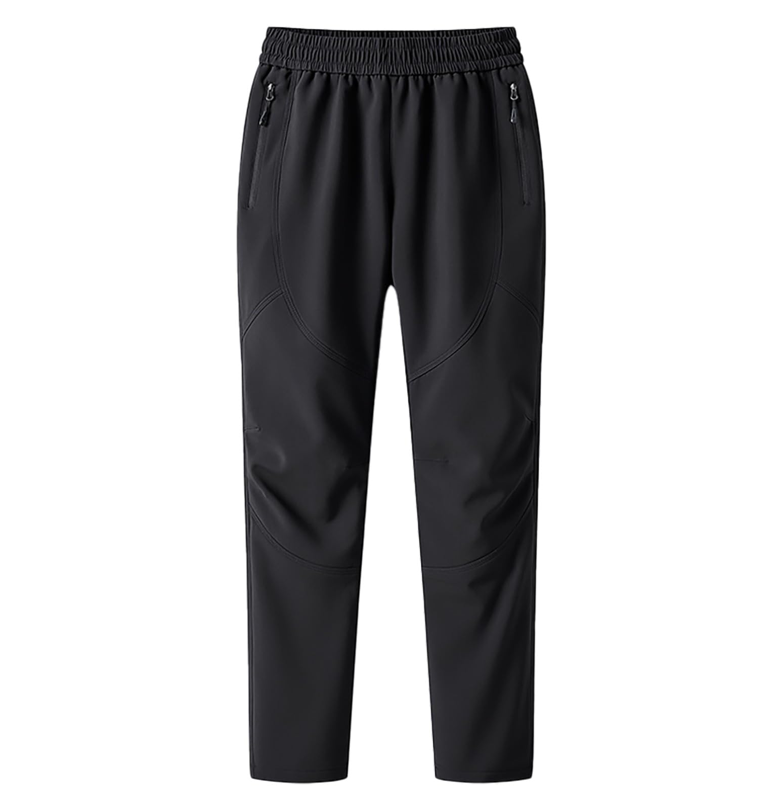 Generisch Pantalones de senderismo para mujer, resistentes al agua, para invierno, con forro cálido, con cremallera, pantalones de trekking, resistentes al viento, funcionales, clásicos, térmicos, de