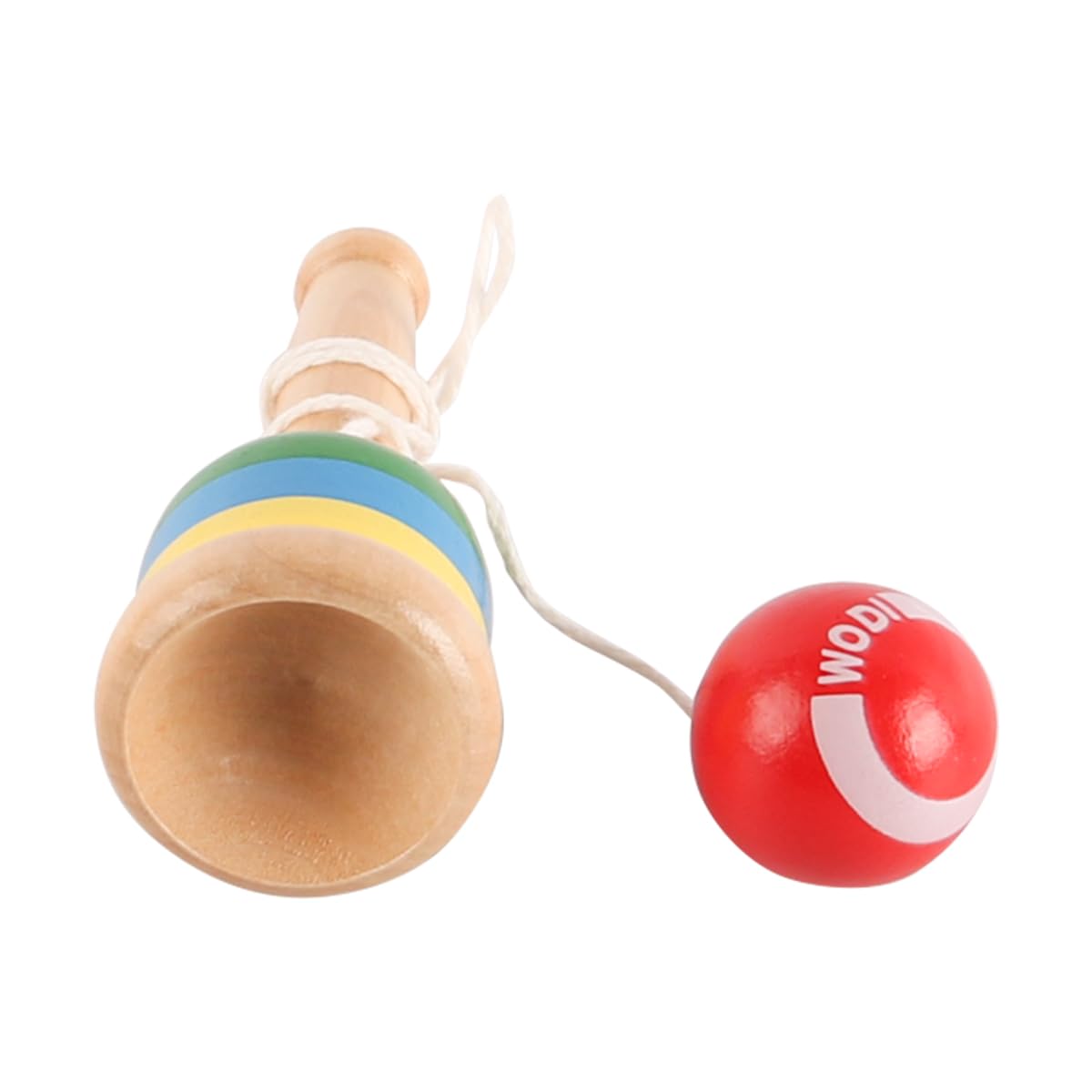VOANZO 2pcs Wooden Ball Catchers Skill Cup Hand-Eye Coordination Traditional Game Mini Cup Ball Game Toss and Catch Activity Set for Outdoor and Indoor Fun - Image 4