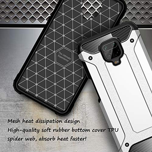 FanTing Cover per Xiaomi Redmi Note 9S, [Rugged