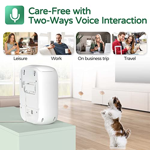 CENGCEN Pet Monitoring Camera Dog Treat Dispenser Two-Way Audio HD WiFi Dog Camera with 130° View, Remote Tossing App… - Image 7