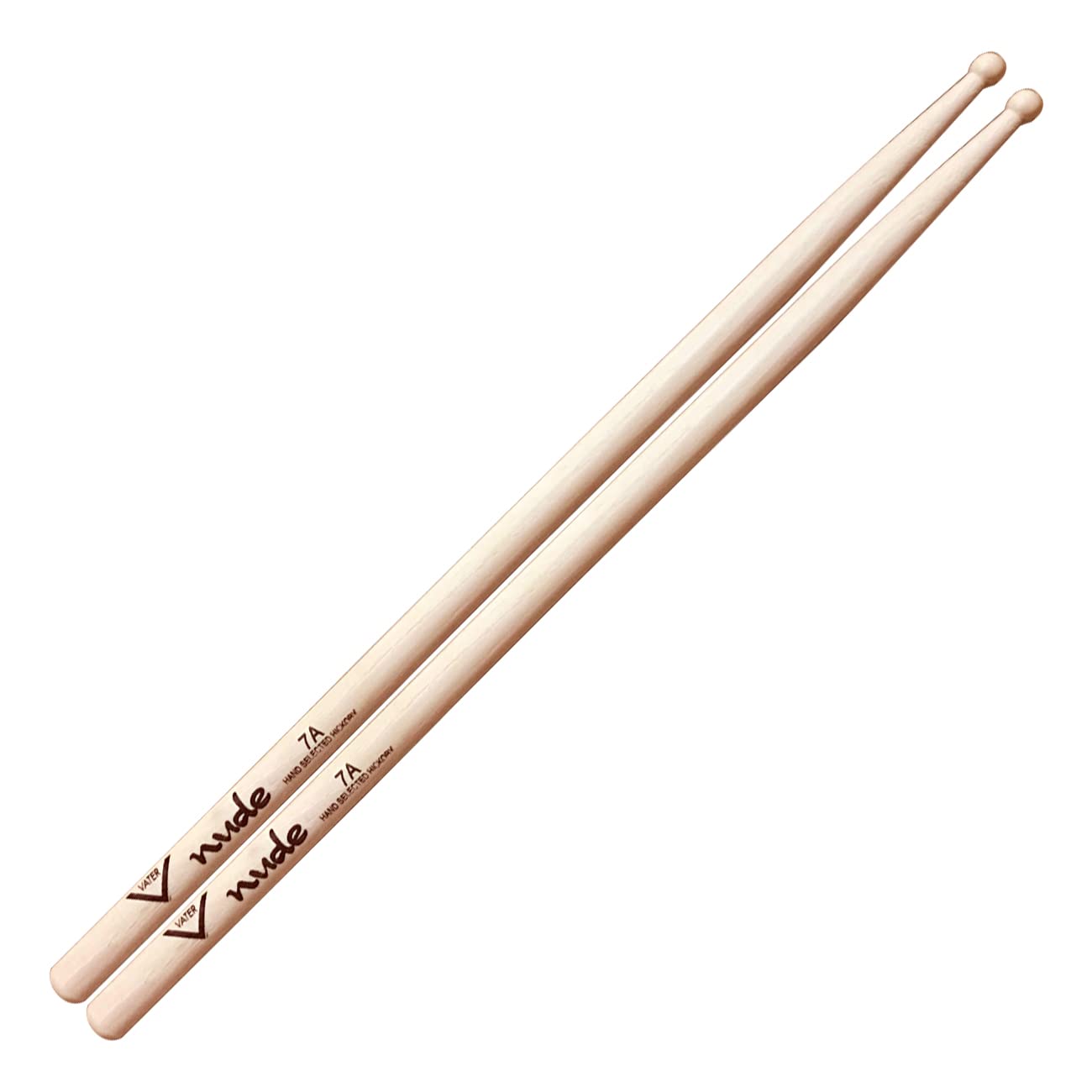 Vater Drumsticks VHN7AW - 7A Nude Series - Ball Wood Tip, Natural