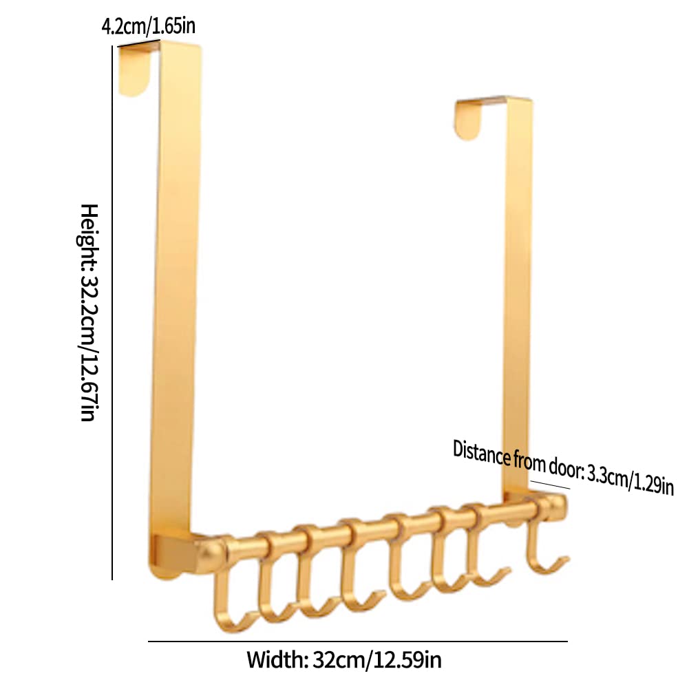 ALLY-MAGIC Türhaken Set - 10 Stabile Kleiderhaken Ohne Bohren, Max. 8 Kg Pro Haken