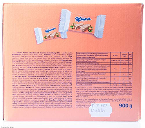 Manner Mini Neapolitan 900g XL Pack (60 x 2 stuks) - Image 4
