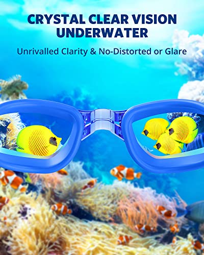 Image of Aegend Swim Goggles, Swimming Goggles No Leaking Full Protection Adult Men Women Youth