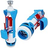 RAWIPLAST Spülgarnitur für Keramik-Spülkasten Ablaufventil Heberglocke mit START/STOP Funktion E404 PP Spülventil 3/6 L | WC Spülkasten Ersatzteile Toilettenspülkasten Toilettenspülung Klospülung