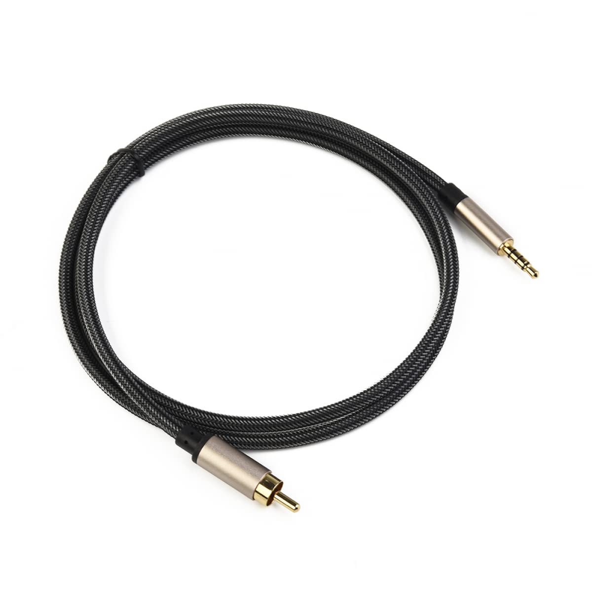 Câble Audio-vidéo Coaxial numérique stéréo SPDIF pour RCA vers 3.5mm mâle pour HDTV 1m/2m, 2 pièces