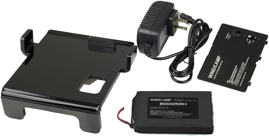 3000mah Polymer Lithium Battery +Charger + Battery Cover for Yaesu Ft-817 BLACK