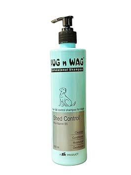 Professional Shed Control Dog Shampoo | 4-in-1 Hair Fall Control Formula | Cleans, Conditions, Moisturizes & Deodorizes | Wheat Germ Oil, Nettle Extract & Pro-Vitamin B5 | 500 ml | Pack of 1
