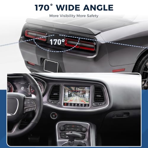 Image of Rear View Backup Camera Fit for Dodge Challenger 3.6L,5.7L,6.4L 2015-2023