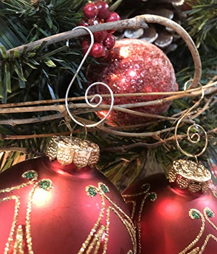 Alazco 120Pcs Silver & Gold Swirl Decorative Ornament Hooks 2" Long Excellent Quality S-Shape Spiral Christmas Holiday Ornament Hanger Hooks - Hang Ornaments From Trees, Garlands And Wreaths #TOP5