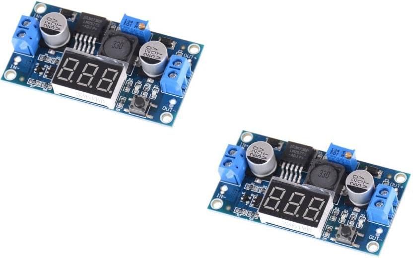 (2 pc) Pro3D LM2577 3A DC-DC Step Up LED Voltmeter Adjustable Boost Converter module-image-19