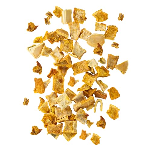 AniCanis Bio Kürbisflocken für Hunde - Kürbis Gemüse Flocken getrocknet - Gemüseflocken - Multivitamine Mineralien - Flockenfutter Barf Futterzusatz - 200g