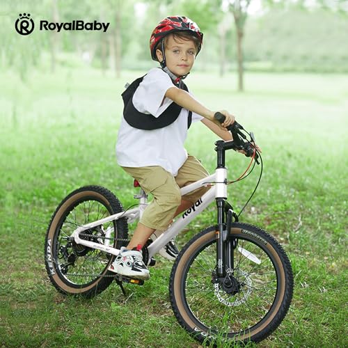 Image of RoyalBaby Kids Mountain Bike for Boys and Girls, Ultra-Light Aluminum 20-26 Inch Wheel Bicycle for 6-14 Years Old Children, 7 /21-Speeds Drivetrain