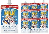 SuperPaw Pet Milk – Lactose-Free Dog & Cat Milk for All Breeds and Ages, Easy to Digest, Liquid Formula for Sensitive Stomachs, Nutrient-Rich – 10 Pack (60.87oz)
