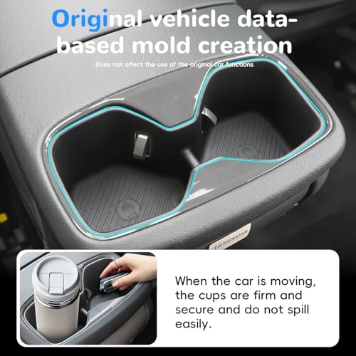 Accessoires de console Kia EV9 : insert de porte-gobelet premium en silicone