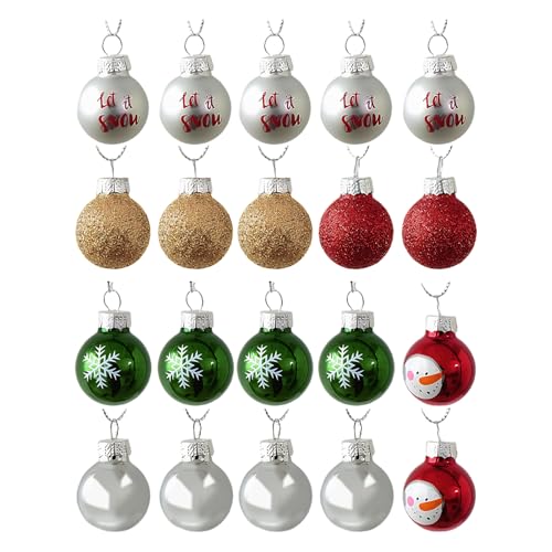 MFYOUPK Irrompibles para Navidad,20 Piezas Decoración Hogar Reutilizable | para Árbol de Navidad - para Fiesta Interior Ventana Puerta Chimenea Dormitorio Salón Oficina Jardín Patio Porche