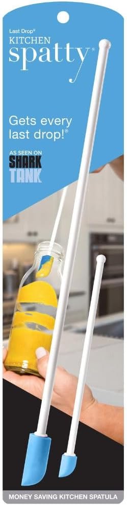 Spatty Daddy Kitchen Spatula Set (6 and 12 Inch Blue) Shark Tank, Christmas Stocking Stuffers, Kitchen Gadgets, Kitchen Utensils, Adult Stocking Stuffers, Gifts for Mom and Grandma, Cooking Gifts