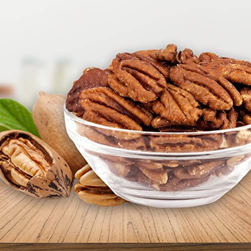 Presto Sales Pecan Halves 32 Oz | Raw, Usa, Unsalted, Natural | Non-Gmo, Keto/Paleo, Vegan | Low-Cholesterol, Low-Fat, Dairy-Free And Sugar-Free Diets | Healthy And Nutritious | Resealable 2 Lb Bag #TOP6