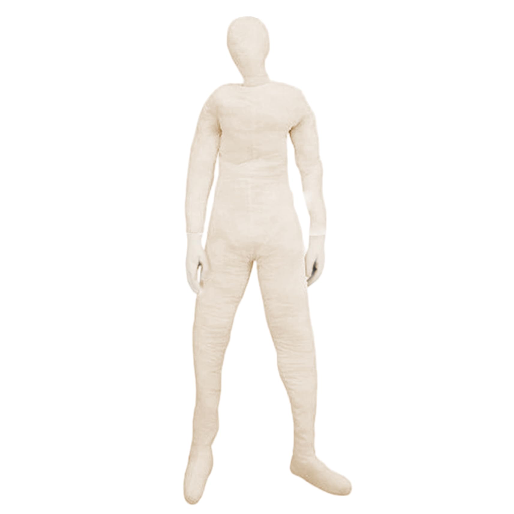Muñecas Adultas de tamaño Completo, muñeco de Peluche de 70, 9 Pulgadas, maniquí articulado de Cuerpo Completo con Manos, decoración de Halloween para Fiestas de Casas encantadas, Beige, maniquí