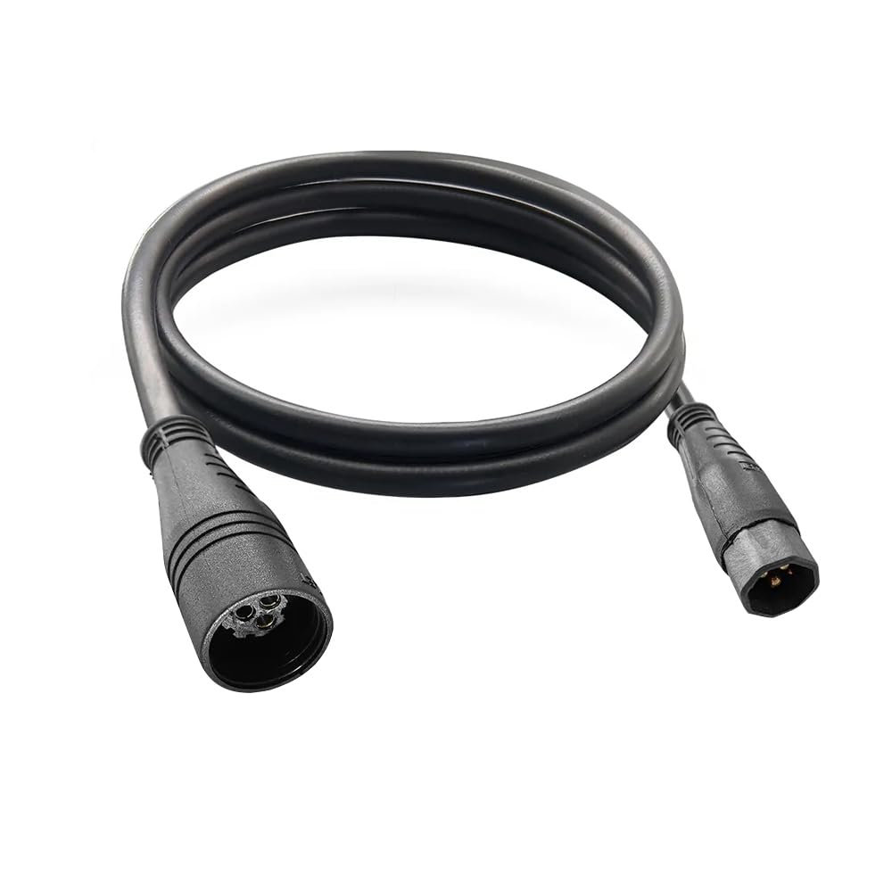Ebike Extension Cable,60cm Waterproof Extension Cable Line E-Bike Motor Extension Cable for Electric Bicycle Cable Black