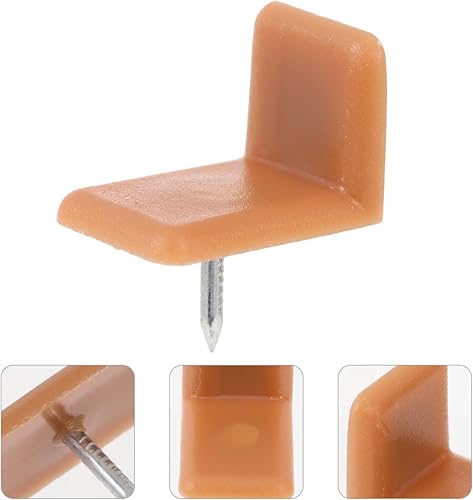 Miniatura 5 de Totority Juego de 40 tapones deslizantes para cajones en forma de L, ABS y hierro para un deslizamiento suave, accesorios de muebles de ajuste