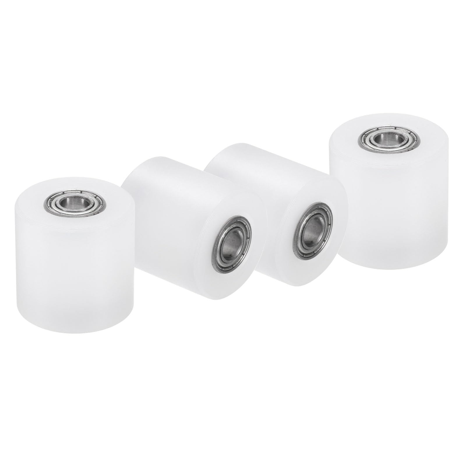 uxcell 2Pcs Nylon Roller Wheel with Bearings, 5/8" Bore x 1-7/8" Width x 4-3/4" Length, CNC Guiding Wheel Flat Belt Idler, Nylon Pulley (White) — Amazon image 8