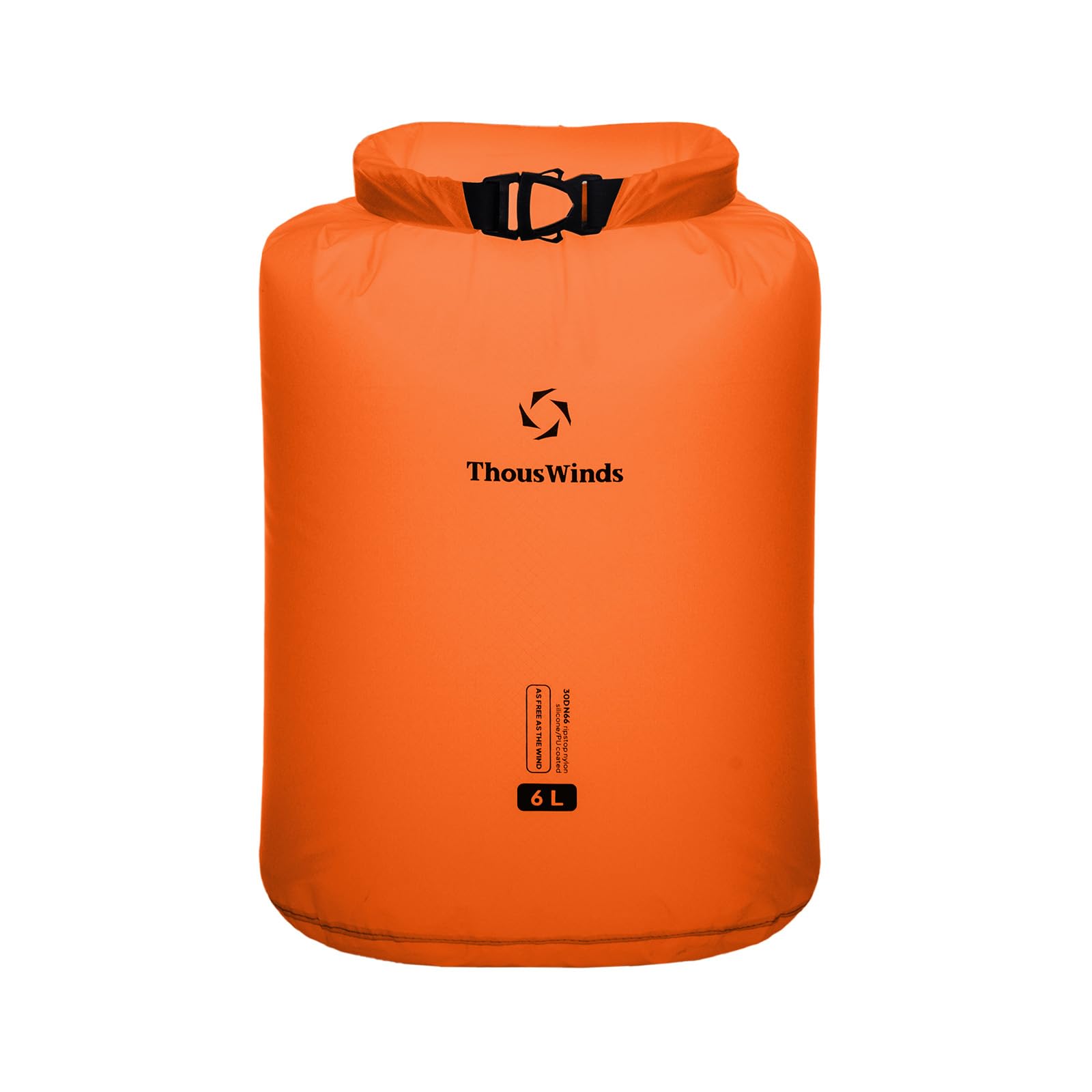 Thous Winds 6L Dry Bag, Lightweight Waterproof Bag, Roll Top Design for Camping, Travel, Paddle Board, Boating Essentials