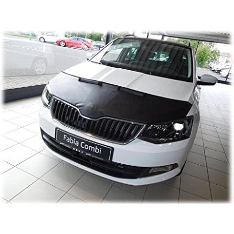 AB-00817 Bonnet Bra compatible with Skoda Fabia 3 III Typ NJ since 2014 CAR BONNET BRA COVER PROTECTOR TUNING Cover