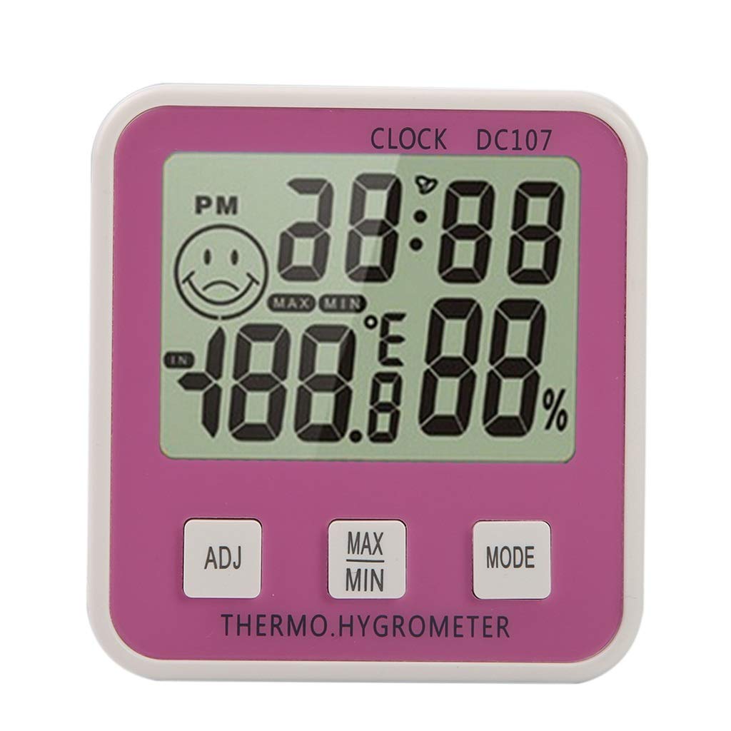 Cyfrowy termometr LCD Higrometr Elektroniczny miernik temperatury i wilgotności Tester wewnętrzny Budzik