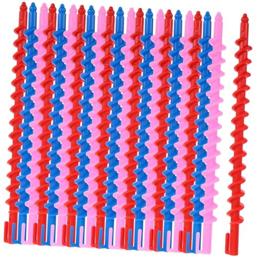 Beatifufu Kit De 20 Bigoudis Spirales Sans Chaleur Tiges De Permanente Réutilisables Pour Coiffure Facile Cheveux Bouclés Maintien Sûr Et Confortable