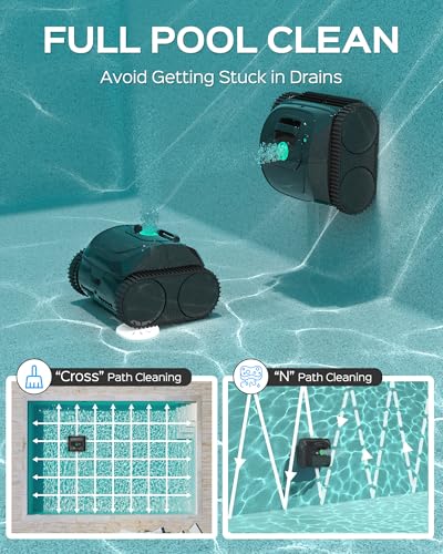 WYBOT-C1-Cordless-Robotic-Pool-Cleaners-Powerful-Suction-Wall-Climb-Pool-Robot-with-Intelligent-Route-Planning-Lasts-150Mins-Ideal-for-In-Ground-Pools-Up-to-1614-Sqft WYBOT C1 Cordless Robotic Pool Cleaners Powerful Suction Wall Climb Pool Robot with Intelligent Route Planning Lasts 150Mins Ideal for In Ground Pools Up to 1614 Sqft