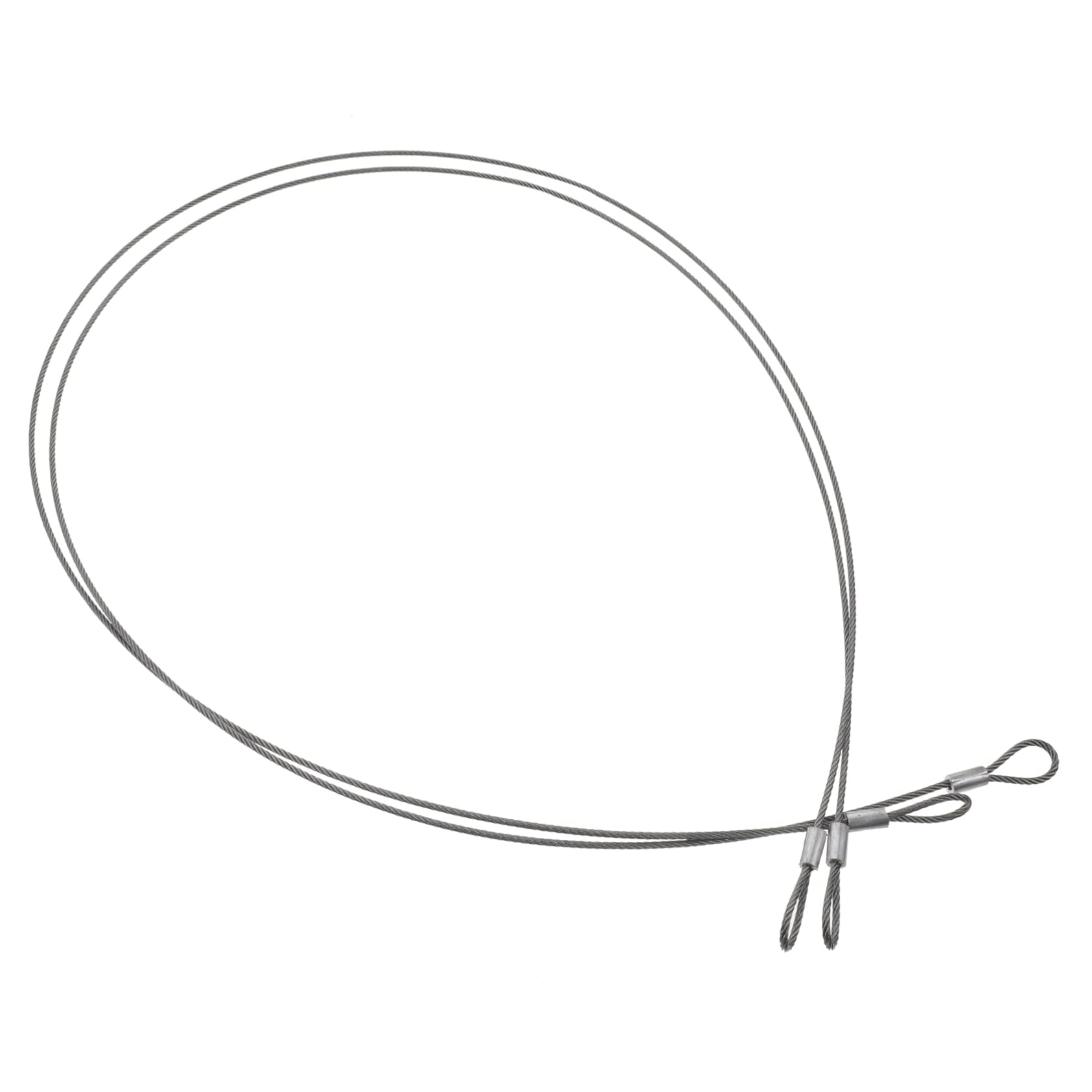 Homoyoyo Braided Safety Cables Steel Material Wire Rope for Luggage Locks 2 Pack