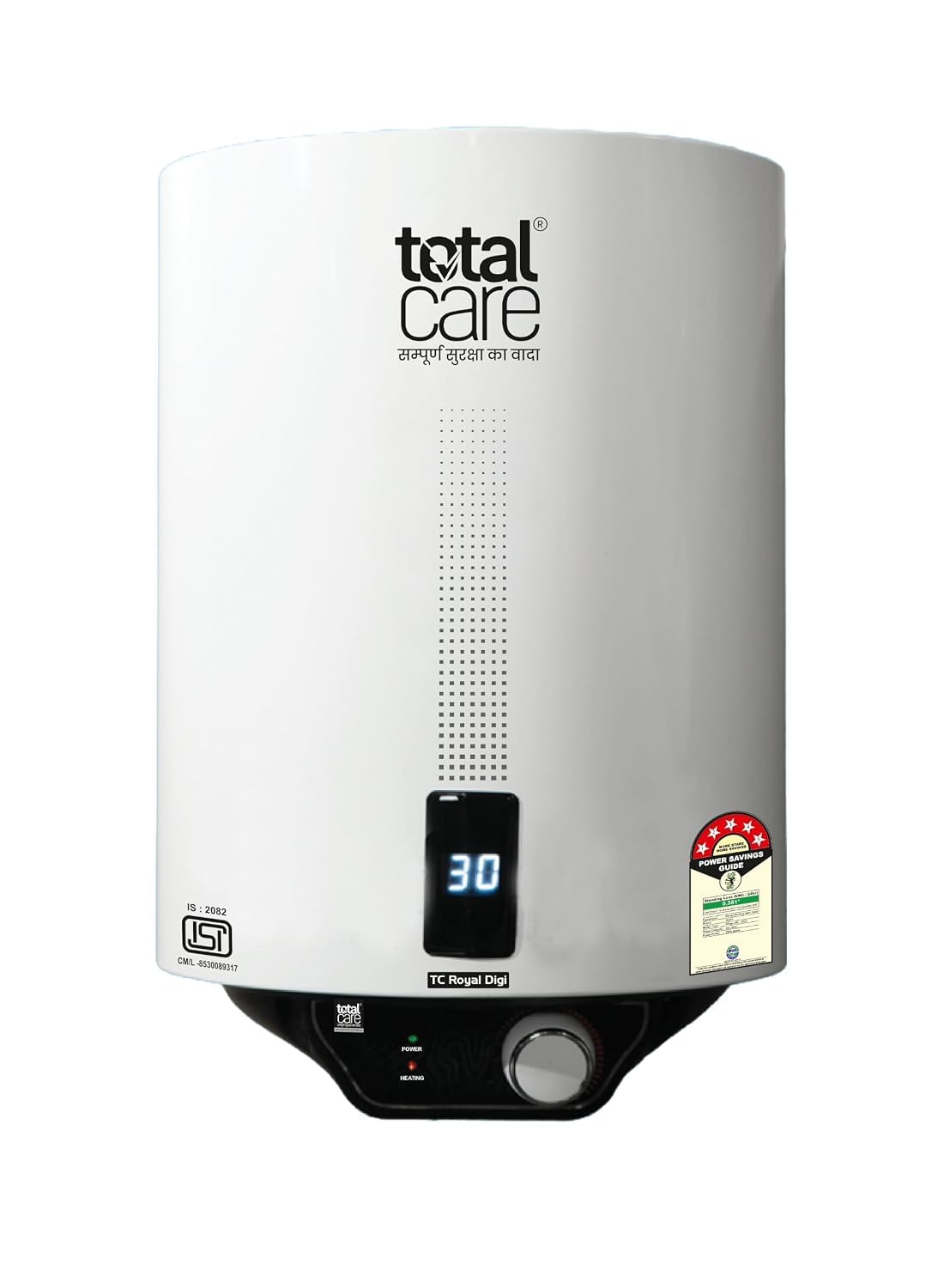 Total Care Royal Digi 15 Litre Glassline Storage Water Geyser with ABS Body | 2000W Digital Temperature Display | 8 Bar High Pressure | Smart Bath Logic | Bathroom and Kitchen | 2 Year Warranty-image-15
