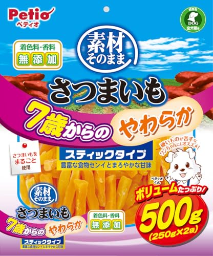 ペティオ (Petio) 素材そのまま さつまいも 7歳からのやわらかスティックタイプ 500gのサムネイル