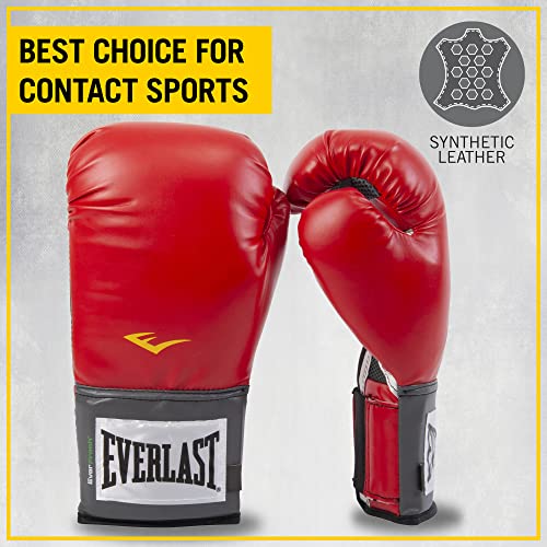Everlast Pro Style Training Gloves (Red, 16 Oz.) #TOP5