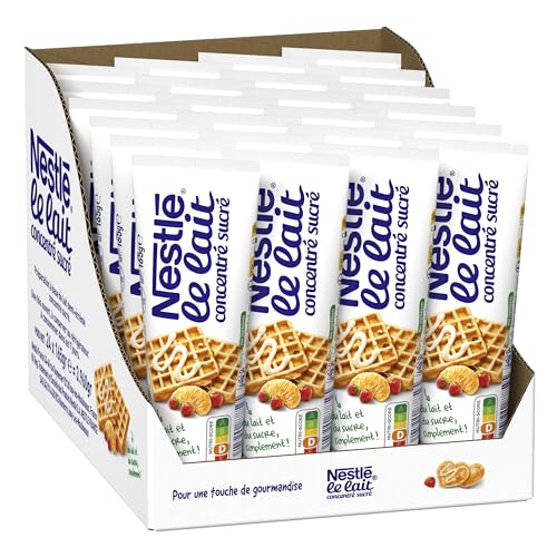 Nestlé - Nestlé Le Lait Concentré Sucré - Tube de 165g - Lot de 24 Tubes